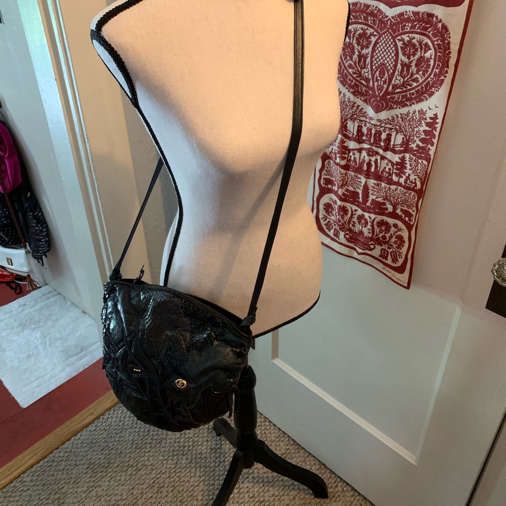 Navy Blue Italian Leather Purse